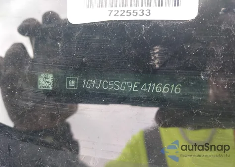 2014 Chevrolet Sonic Lt Auto from USA, damaged, VIN 1G1JC5SG9E4116616